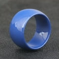 thumbnail image 5 of EOEMY 11mm Blue/White Ceramic Wedding Engagement Band Rings Men Women'S Ring Size 6-11, 5 of 9