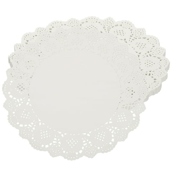 140pcs Paper Doilies, 12 inch Round Lace Doilies Disposable Paper Placemats White