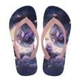 thumbnail image 2 of POLERO Girls Flip Flops Purple Butterfly Moon Print Toddler Boys Non-Slip Sport Sandals for Beach Swim Pool(Little Kid/Big Kid) Size 12.5, 2 of 7
