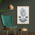 thumbnail image 2 of Vintage Nautical Tattoo Wall Art with Frame, I Lost My Heart to the Ocean with Mermaid Art, Printed Fabric Poster for Bathroom Living Room, 23" x 35", Charcoal Grey Pale Grey, by Ambesonne, 2 of 2