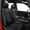 Black, variant on Custom Seat Covers for Ford F150 2009-2024 - 2025 F250/F350/F450 2017-2024 2025 : 5 Seat Full Set Faux Leather Truck Seat Covers (Black & Red)