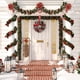 thumbnail image 5 of Navidad Círculo Artificial Decoración Simulación Flor Falsa Puerta Guirnalda Colgante Para El Hogar Compras Hotel Scienceny HA043201-01, 5 of 6