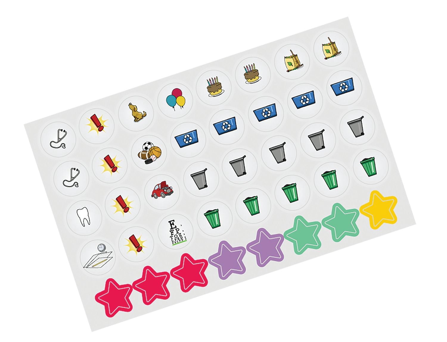 MotherWord Undated Dry Erase Magnetic Calendar
