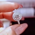 thumbnail image 3 of Women Jewelry Charm 925 Silver Rings Cubic Zircon Wedding Party Gifts Sz 6-10, 3 of 9