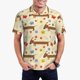 thumbnail image 1 of Fotbe Dachshund Dog And Flower Camiseta Polo de Golf para Hombre con Estampado – Camisa Deportiva Transpirable con Cuello Abotonado-Medium, 1 of 6