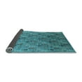 thumbnail image 2 of Ahgly Company Indoor Square Oriental Light Blue Industrial Area Rugs, 3' Square, 2 of 4