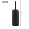 thumbnail image 4 of Toilet Brushes and Holders Toilet Bowl Brush with Holder Dark Gray for Bathrooms Modern Design Toilet Brush with Lid Longe, 4 of 8