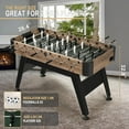 thumbnail image 2 of Raychee 54" Foosball Table, Soccer Games Table Competition Sized Wooden Arcade Table Soccer w/ 2 Balls for Adult Kids Youth Home, Game Room, Office, Party (Light Wood Grain), 2 of 7