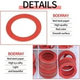 thumbnail image 4 of Kit surtido de arandelas de fibra de 600 Uds., Kit de arandelas planas de fibra de papel de acero rojo de 12 tamaños, surtidor de sello de anillo plano, 4 of 5