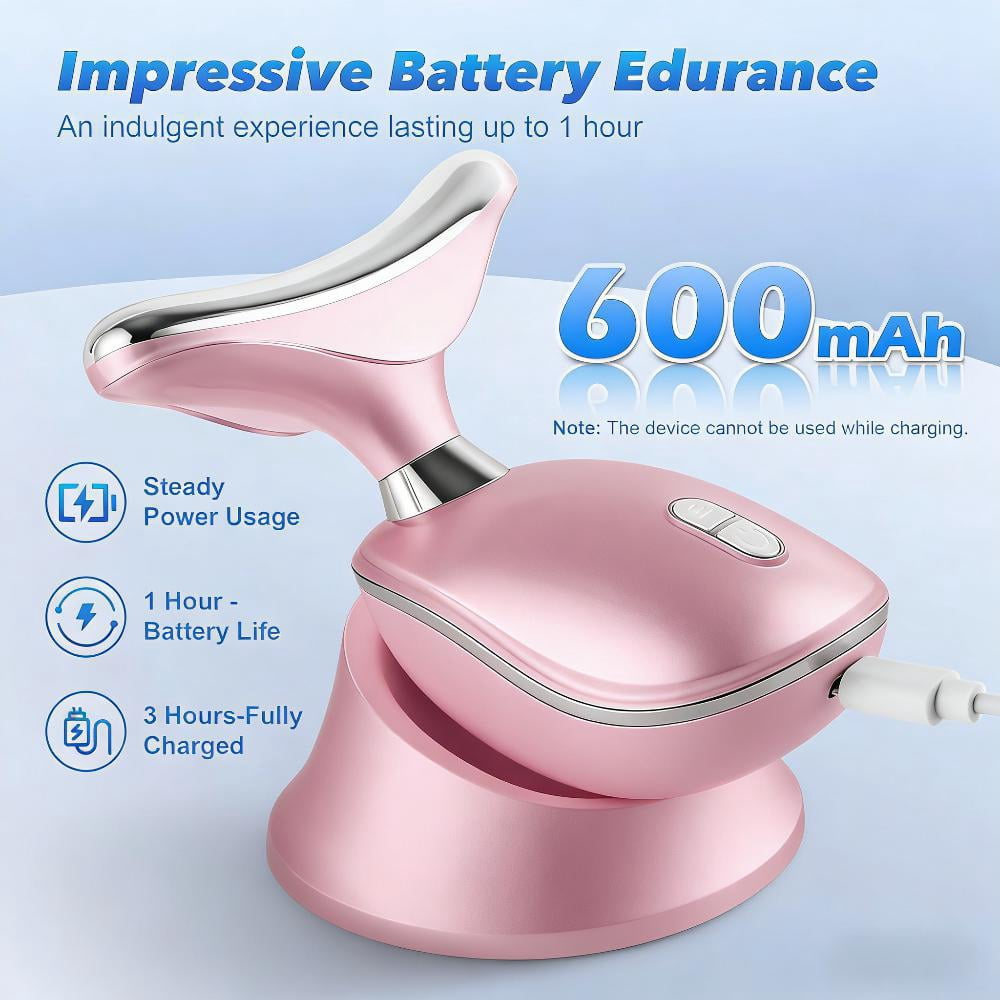 TENS& EMS 7 Color Device for Face, 4 in 1 Face Massager Tool for Skin Lifting & Firming, 3 Modes Neck Facial Massager for Skin Care with Vibration
