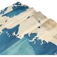 thumbnail image 3 of FREEAMG World Map Shower Curtain with Hooks, Waterproof Washable Fabric Shower Curtain for Bathroom Bathtub Decor, 60"x 72", 3 of 6