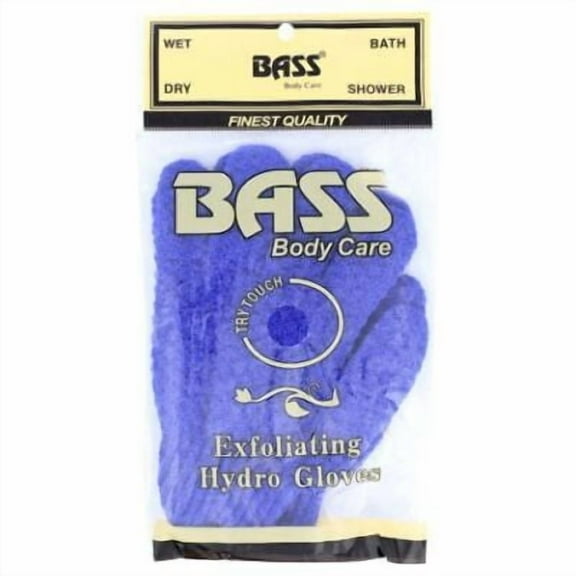 Bass Brushes Body Care Exfoliating Hydro Gloves Nylon Scrub, 1 Ea..