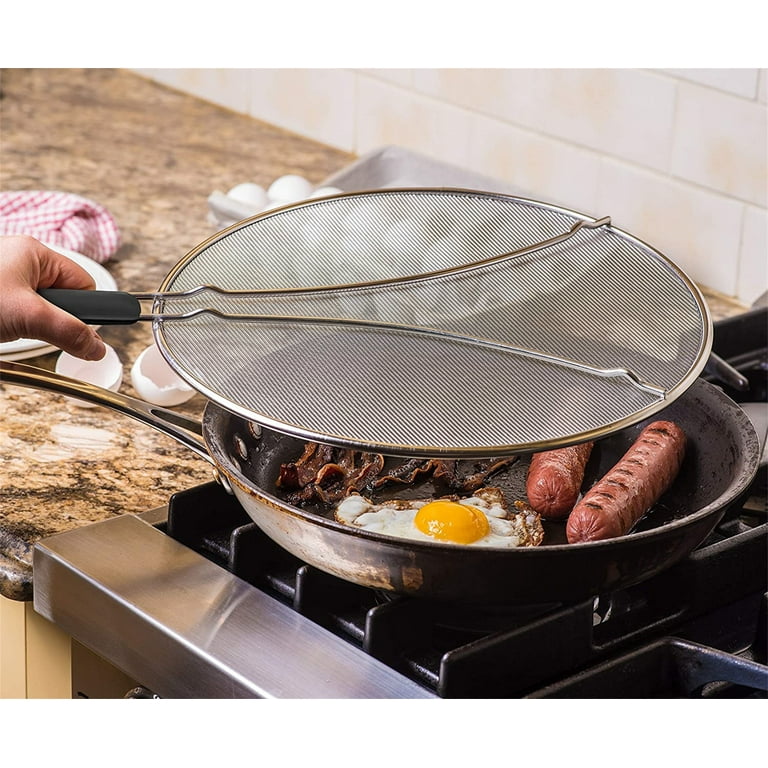 Silicone Splatter Screen Oven Safe Grease Splatter Guard for Frying Pan,  Perfect Splatter Screen Everyday Cooking and Baking