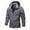 Gray, variant on Windproof Jacket Men's Windproof Outdoor Breathable Hardshell Long Sleeved Hooded Casual Solid Coat Jacket Loose Fit Outdoor Trendy Hiking Versatile,Blue