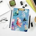 thumbnail image 7 of FMSHPON Exotic Butterfly Tie Dye Print Clipboard Hardboard Wood Nursing Clip Board and Pull for Standard A4 Letter 13x9 inches, 7 of 7