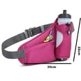 thumbnail image 2 of Running Water Bottle Hydration Belt with Hiking Walking Waist Pack Reflective Adjustable, 2 of 5