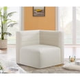 thumbnail image 3 of Meridian Furniture Quincy Fauteuil d'Angle Modulaire en Velours Crème, 3 of 26