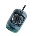 thumbnail image 2 of Bewildely Aire acondicionado Ventilador Enfriador USB Ventilador eléctrico Aerosol giratorio 3 Velocidad Ajustable Ventilador Mini Electrodomésticos Verde, 2 of 6