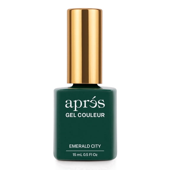 APRÉS Gel Couleur Gel Nail Polish, HEMA & TPO-Free, Emerald City 347, 15ml