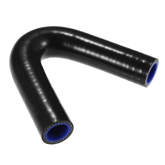 Unique Bargains 19mm 0.75" 135 Degree Elbow Silicone Reducer Hose Pipe Bend Turbo Water Intercooler Black