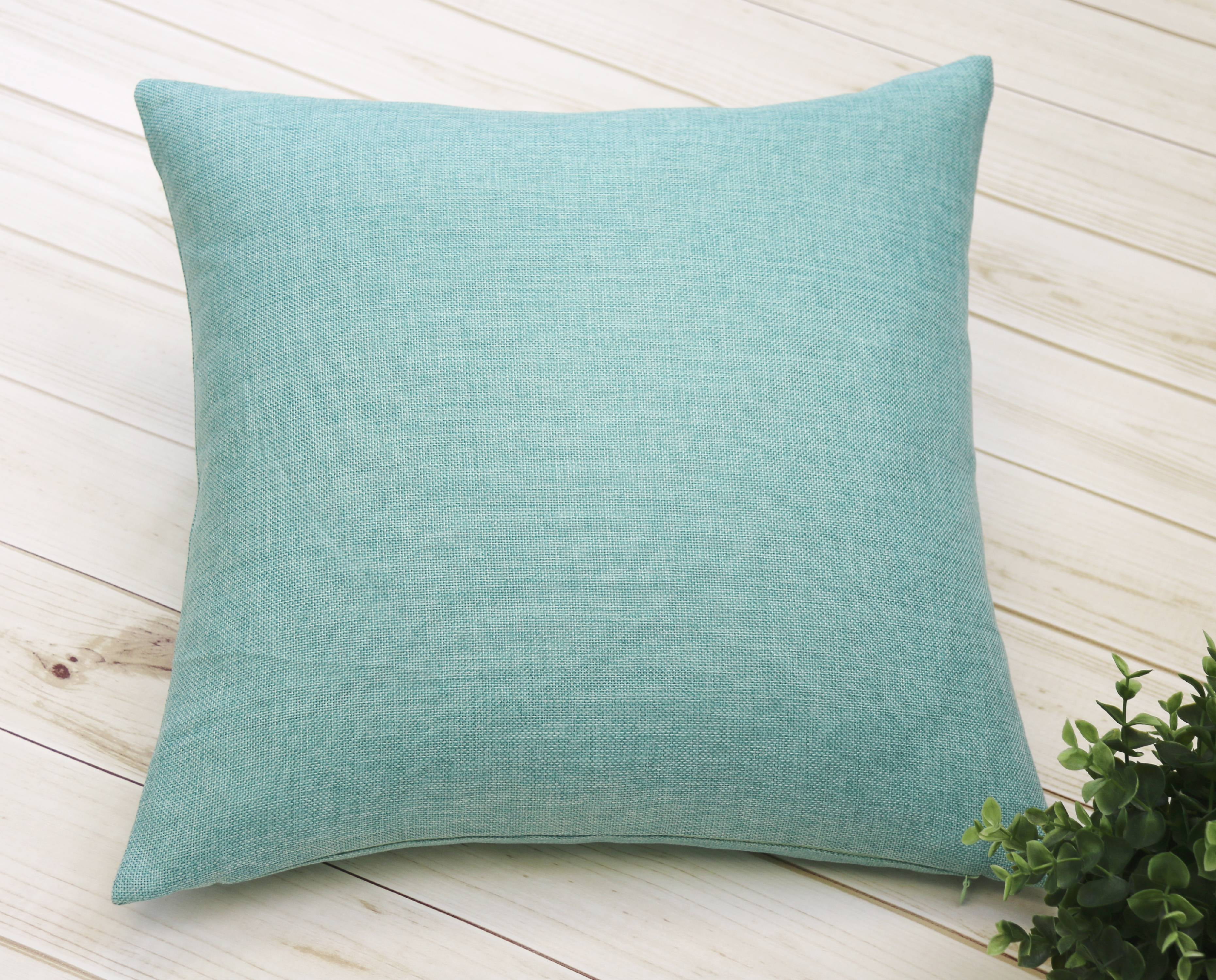Aiking Home Woven Fine Faux Linen Throw Pillow Cover, size 18"x18
