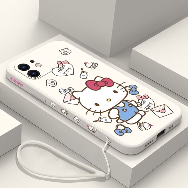 Sanrio funda de teléfono con Gato bonito para Samsung, carcasa de Hello Kitty para A81, A53, A50, A12, A22S, A52, A52S, A51, A72, A71, A32, A22, A20, A30, A21S, A02S, A11, 4G, 5G Fivean LED