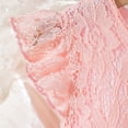 thumbnail image 4 of WOYY Girls Lace Dress Elegant Ruffle Sleeveless Birthday Party Princess Dress, Pink, Sizes 3-10, 4 of 8