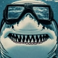 thumbnail image 6 of Sheronv Shark Masks Goggles Round Tablecloth Stain-Resistant & Washable 100% Polyester Tablecloth for Home Kitchen Outdoor Decoration 42"-46, 6 of 8