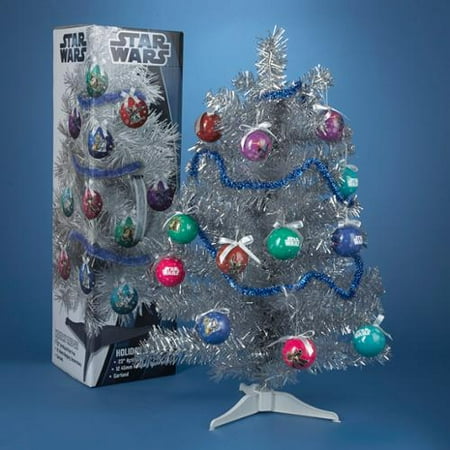 2 fully decorated star wars silver tinsel artificial 2 fully decorated star wars silver tinsel artificial