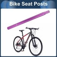 thumbnail image 3 of Postes de asiento de bicicleta Unique Bargains 28.6x450mm tubo de asiento de bicicleta de aleación de aluminio púrpura ligero, 3 of 7