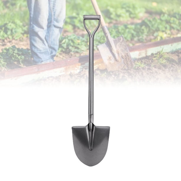 Pala Pequeña Con Corto En D, Pala Totalmente De Metal, Acero Manganeso, Ergonómica, Versátil Para Excavar