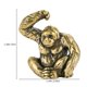 thumbnail image 2 of Desk Topper Feng Shui Animal Statue Garden Gorilla Figurine Brass Gorilla Decor Prosperity Statue, 2 of 3