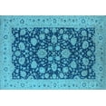 thumbnail image 1 of Ahgly Company Indoor Rectangle Oriental Light Blue Industrial Area Rugs, 3' x 5', 1 of 4