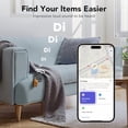thumbnail image 4 of Air Tracker Tags-2 Pack, Bluetooth Tracker Works with Apple Find My APP (iOS Only), Keys Finder and Item Locator for Luggage, Backpack, Suitcases, Replaceable Battery, IP67 Waterproof Tracking Tag, 4 of 8