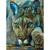 Cuadro de dibujo de taladro redondo completo 5D, pintura de diamante Animal, adorno para sala de estar Hugtrwg Para estrenar