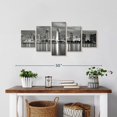 thumbnail image 2 of Elephant Stock Cloudy Day San Diego Wall Art - Horizontal Multi Panel Canvas - Living Room Wall Decor - City Multi Panel - Black And Gray Decor - 29" x 12", 2 of 4