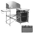 thumbnail image 1 of Gymax Table de Camping Extérieure Pliable Table de Barbecue Portable avec Sac de Rangement, 1 of 9
