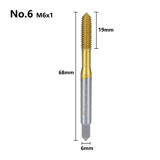 Extrusion Taps M2 M3 M4 M5 M6 M8 M10 M12 Fluteless Forming Machine Taps Metric Screw Thread Tap Drill Metal Threading Tools