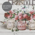 thumbnail image 6 of mvhsuoem Home Sweet Home Floral Polyester Shower Curtain, 72" x 72" Waterproof, 6 of 6