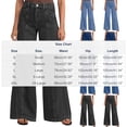 thumbnail image 4 of Frostluinai Baggy Jeans for Woman Elastic Waist Straight Wide Leg Denim Pants Retro Washed Vaqueros Casaul Comfy Summer Trousers with Pocket, 4 of 9