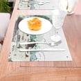thumbnail image 5 of ZNDUO Placemats, 6 PCS Heat Resistant Stain Resistant Woven PVC Insulation Placemats, Durable Washable Elegant Table Mats for Dining-Rural Cottage, 18"x12", 5 of 6
