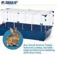 thumbnail image 3 of Prevue Pet Products Large Rectangular Small Animal Tubby with Navy Blue Base, 3 of 9