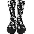 thumbnail image 2 of 67 Socks for Kids – Funny 67 Meme Design Socks, Comfortable & Soft Boys Girls Crew Socks, Cute Novelty Gift for Children, School Wear, Parties & Daily Outfits, 2 of 8