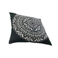 thumbnail image 2 of 20 x 20 Square Cotton Accent Throw Pillows Mandala Pattern Set of 2 Black White - Saltoro Sherpi, 2 of 7