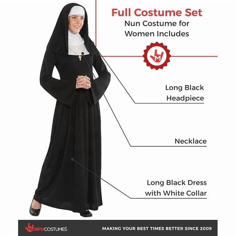 Classic Nun Religious Fun Halloween Costume For Women
