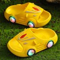 thumbnail image 2 of Quealent Cloud Slides for Boys & Girls - Non-Slip House Slippers for Kids - Beach Slide Sandals Yellow for Size 8, 2 of 5