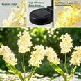 thumbnail image 4 of Rirool Solar Hyacinth Flower Lights Outdoor 2 Pack, Color Changing LED Garden Lights Waterproof Auto On/Off for Yard Patio Pathway Yellow, 4 of 8