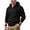 Black Sweatshirts for Men, variant on Men Drawstring Hooded Sweatshirts Diagonal Texture Three Button Placket Relaxed Cut for Tailgate Events Local Parade Navy M