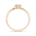 thumbnail image 2 of ANGARA Natural 0.55 Ct. Diamond Infinity Ring in 14K Rose Gold for Women (Ring Size: 3.5), 2 of 8