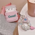 thumbnail image 4 of Pink Bluetooth Headset Charging Box For Airpods 1 2 Pro With Laser Bead Bracelet For Airpods 3 Earphone Soft Case, 4 of 11
